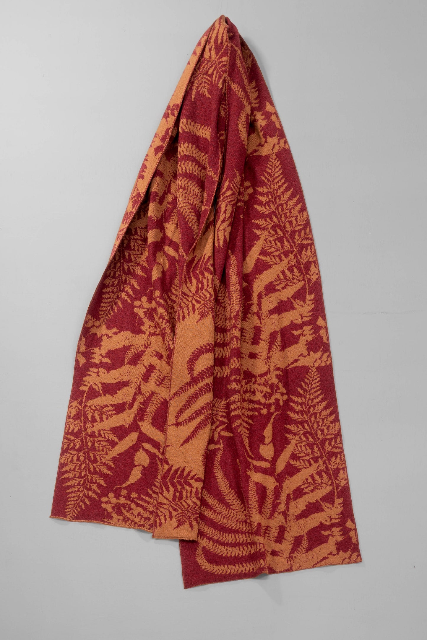 The Raith Scarf - In Russet Red & Chestnut