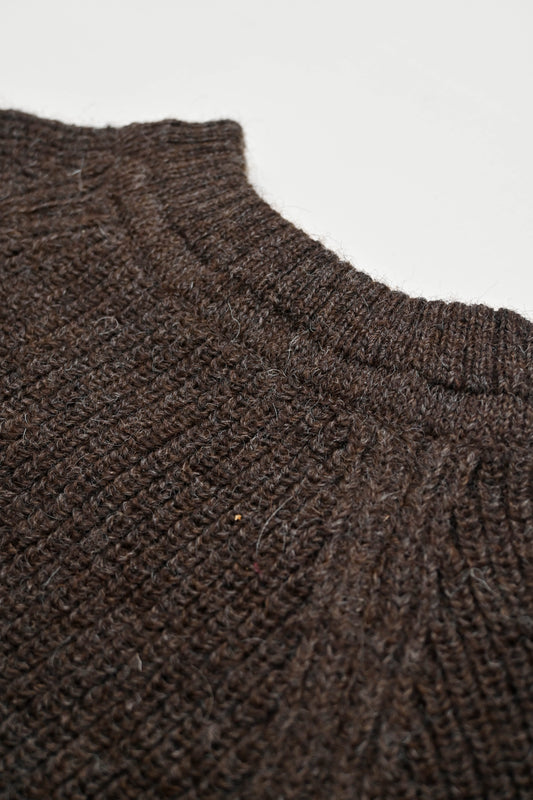 The Olann British Wool Sweater in Peat