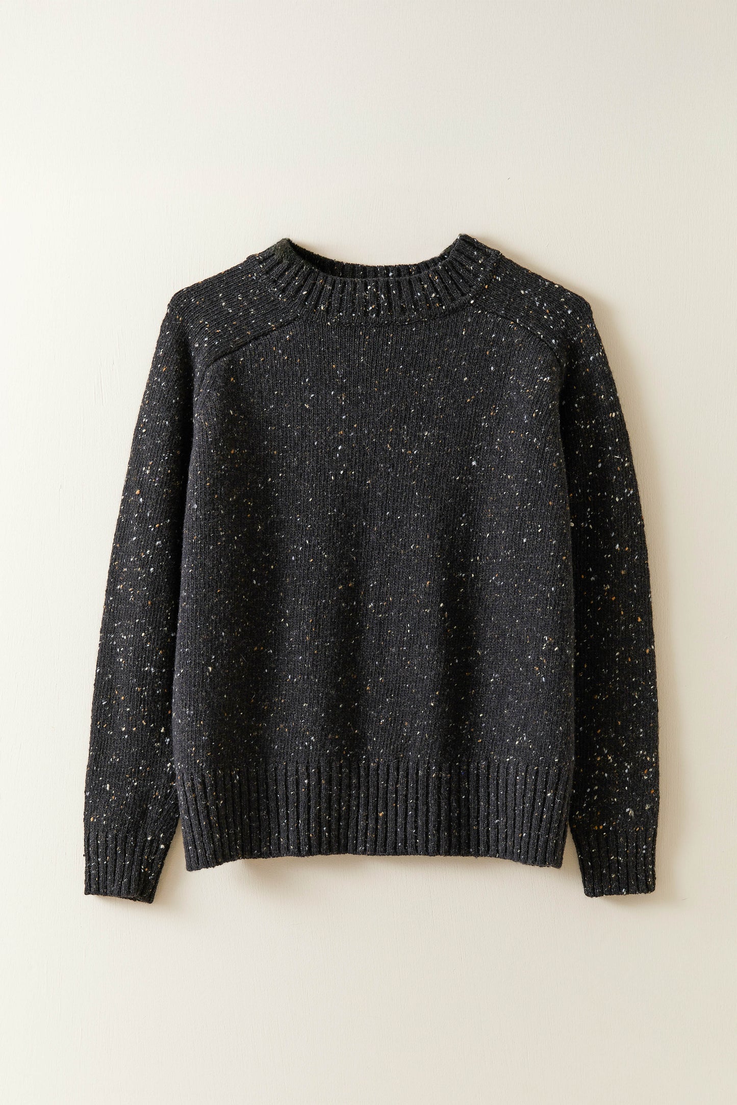 Donegal Merino Wool Sweater in Charcoal