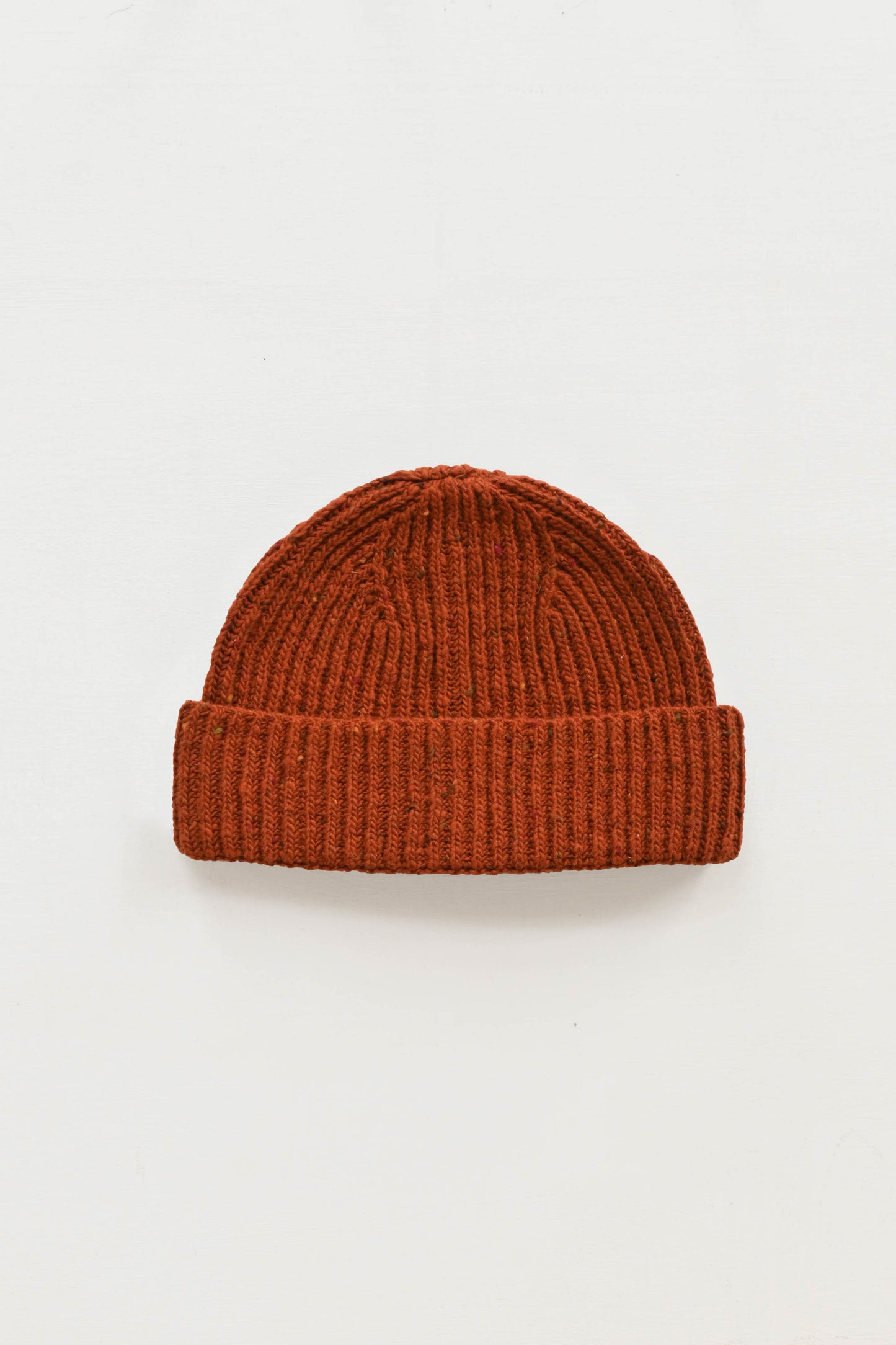 Donegal Merino Wool Beanie Hat in Copper
