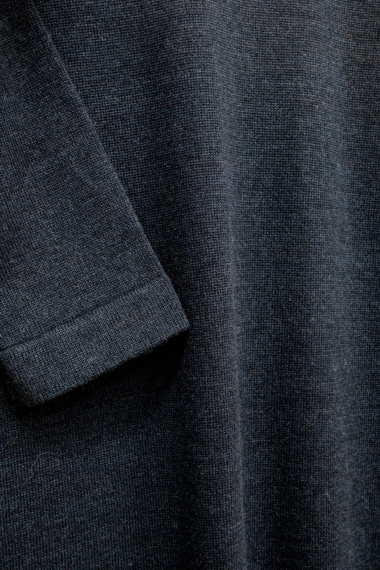 The Seasgair Wool Maxi Dress in Deep Indigo