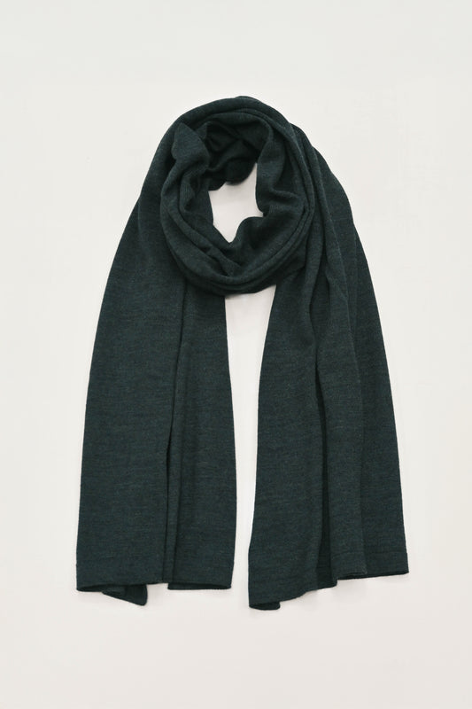 The Eden Herb Dyed Merino Wool Scarf in Forest
