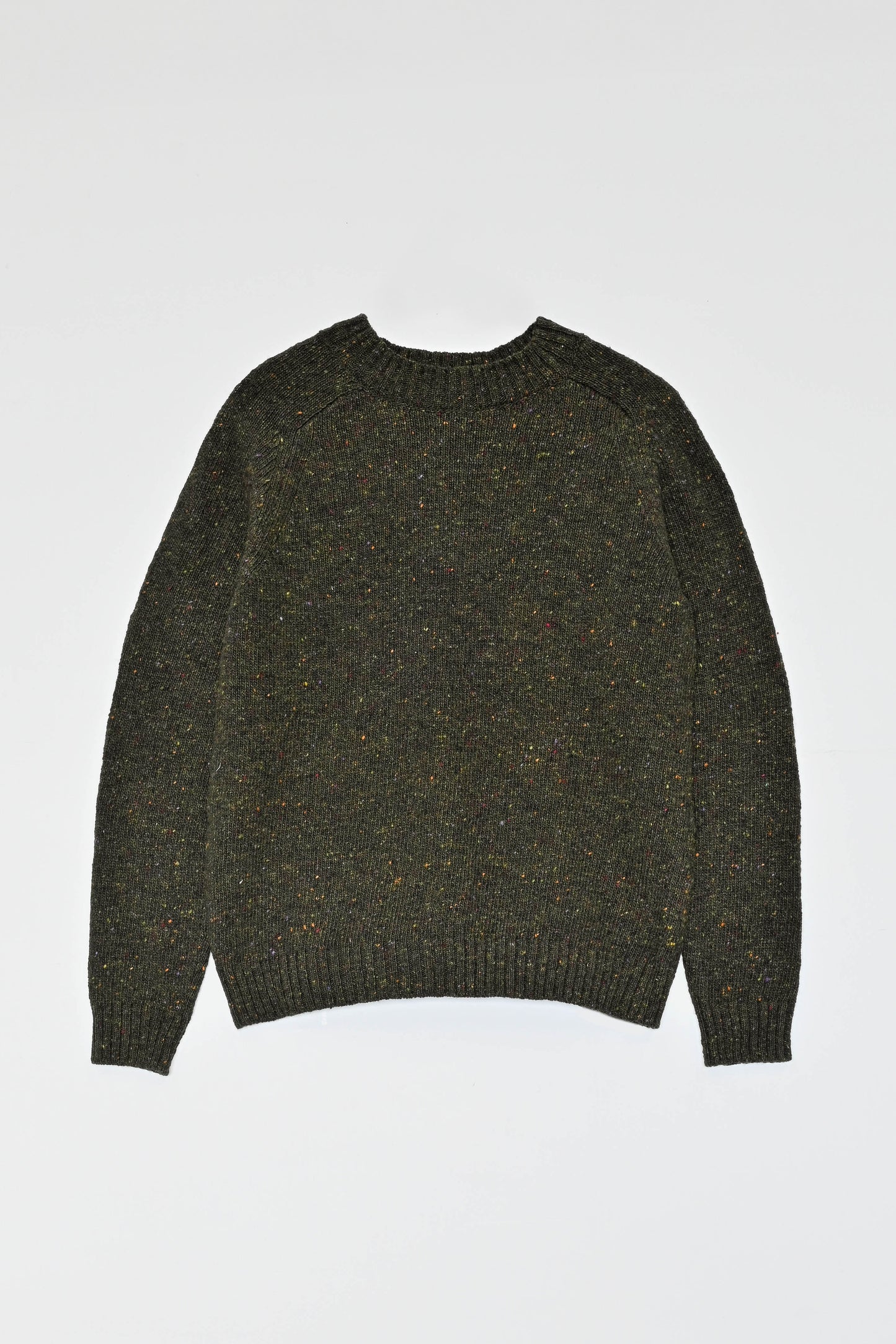 Men's Donegal Sweater in Forest