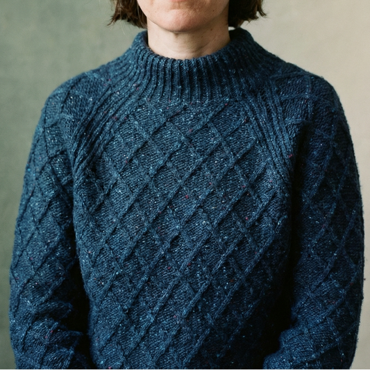The Blisco Donegal Aran Sweater in Ink