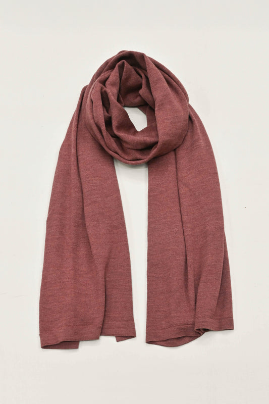 The Eden Herb Dyed Merino Wool Scarf in Heather