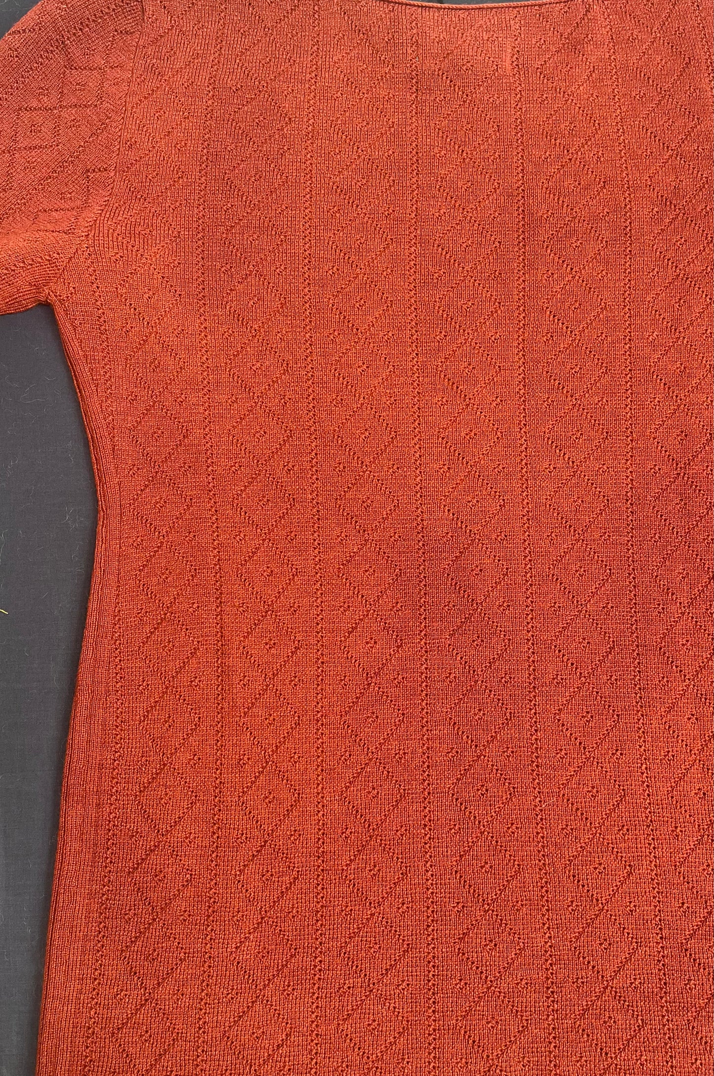 'Tricot de Peau' Fine Merino Base Layer in Henna - Size 10 - Slight Second