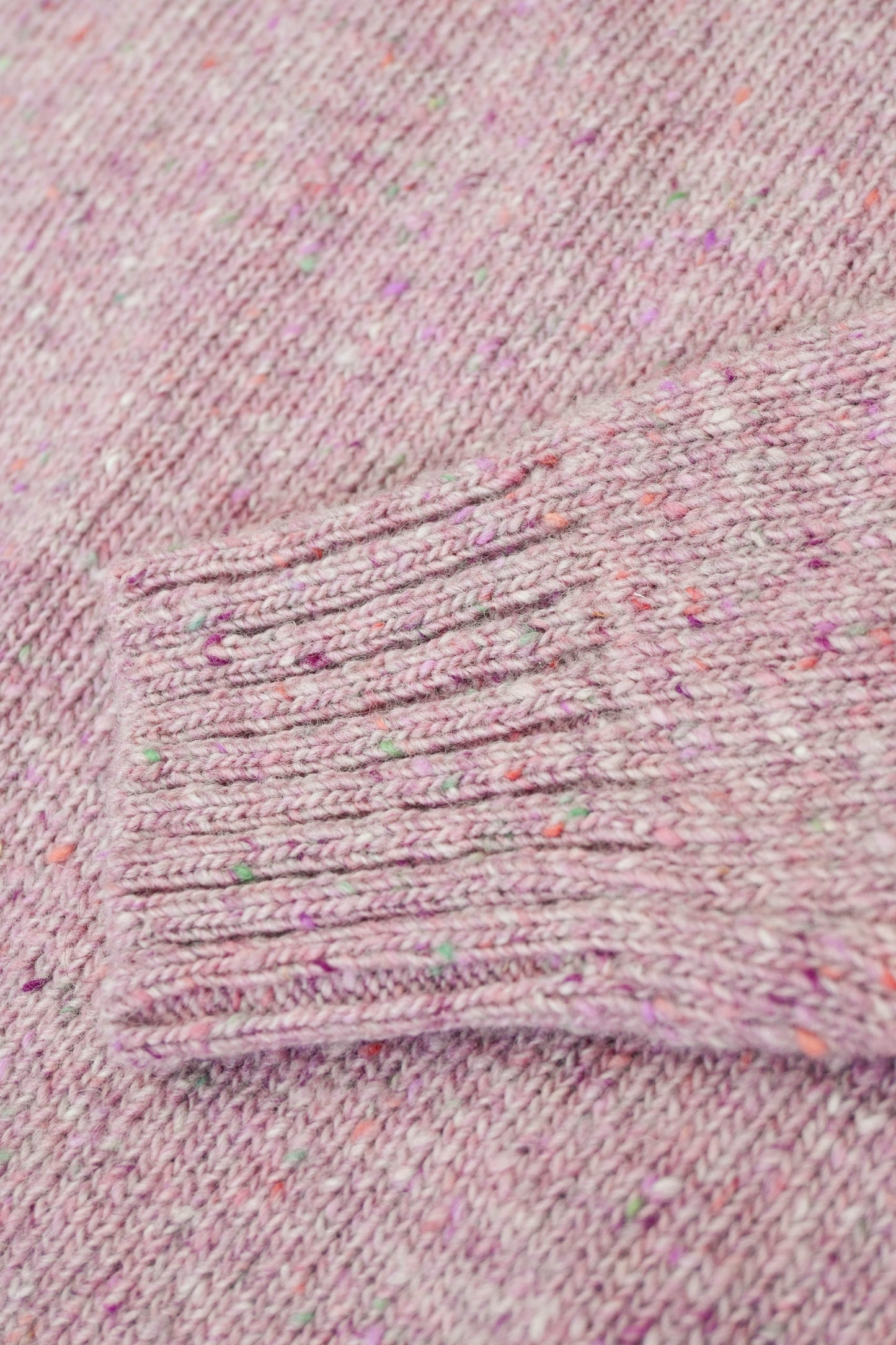 Donegal Merino Wool Sweater in Soft Lilac