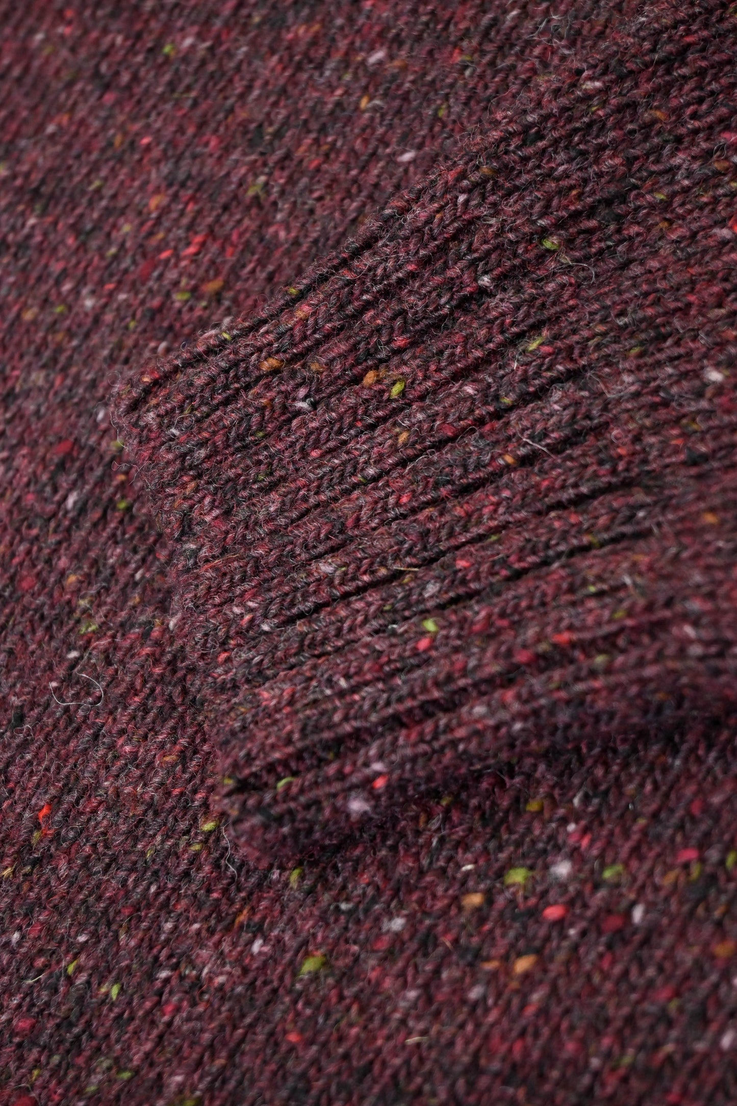 Men's Donegal Sweater in Mulberry