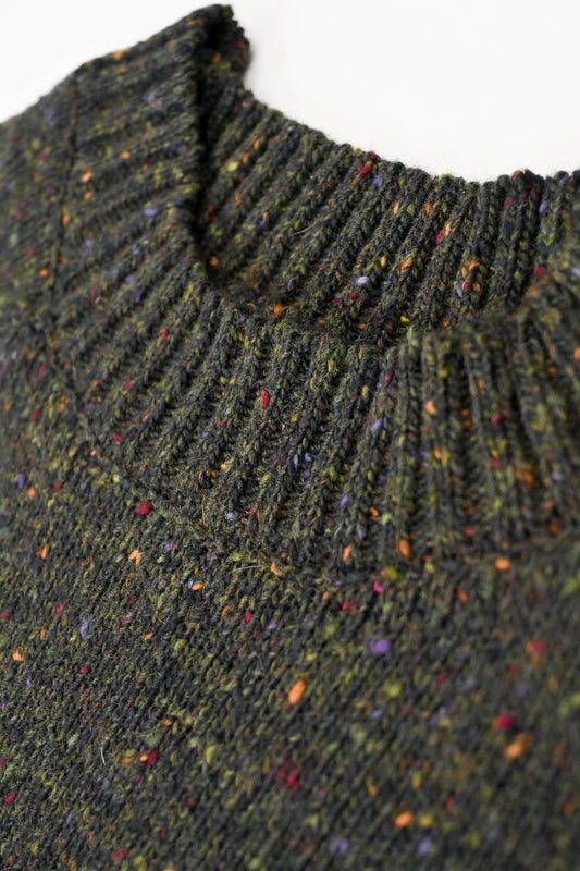 Men's Donegal Sweater in Forest