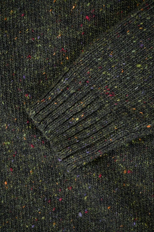Donegal Merino Wool Sweater in Forest