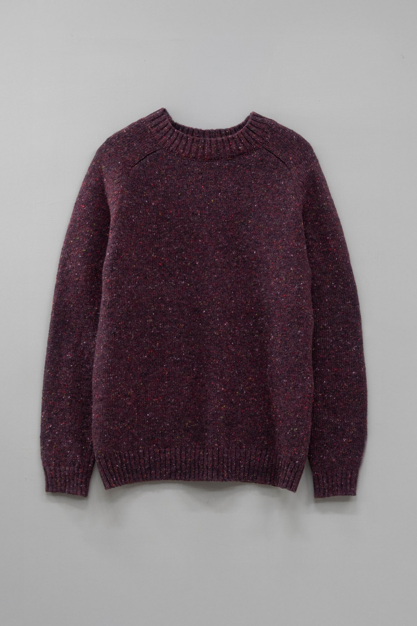 Men's Donegal Sweater in Mulberry