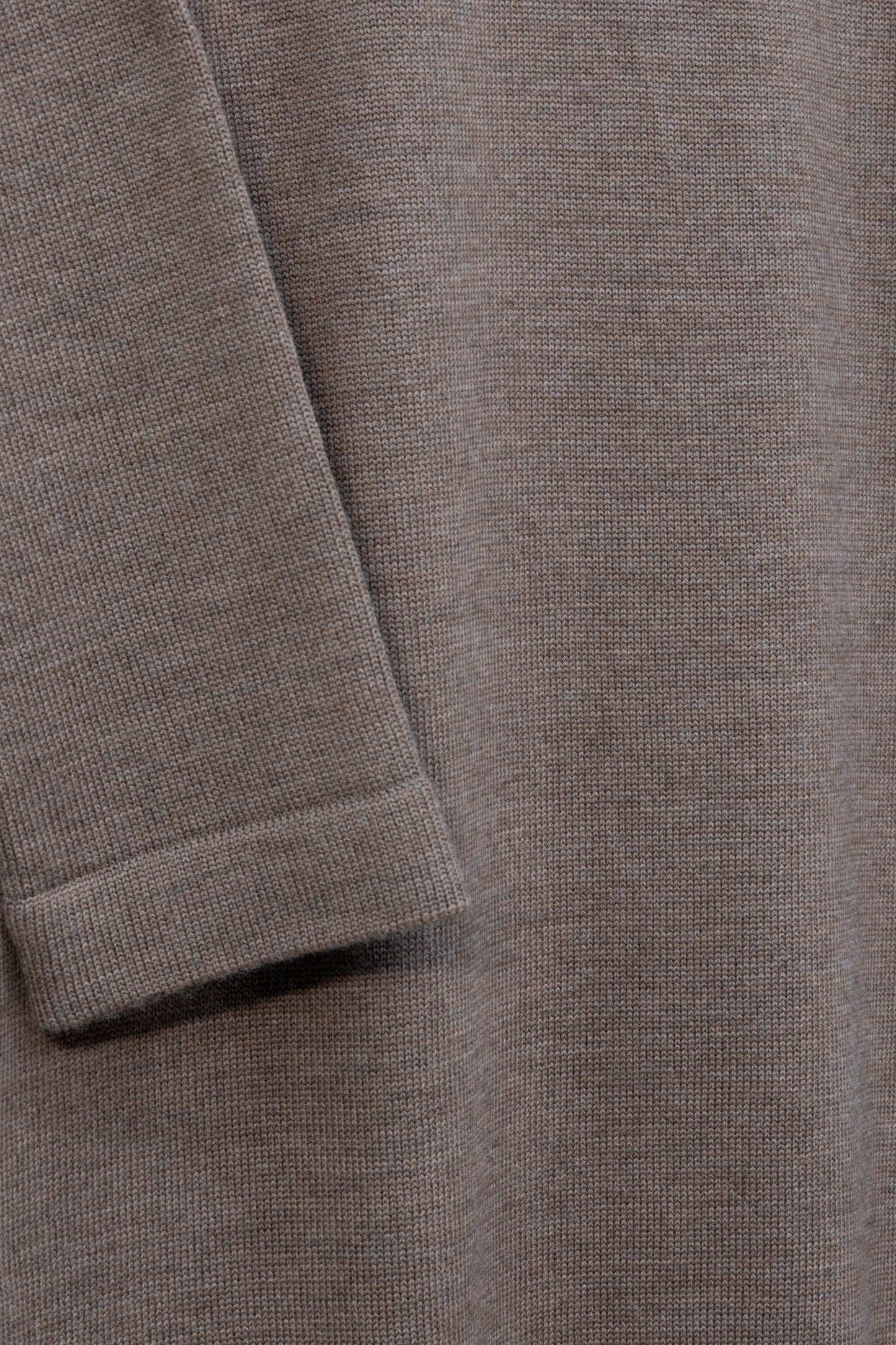 The Seasgair Naturally Dyed Merino Wool Maxi Dress in Mushroom