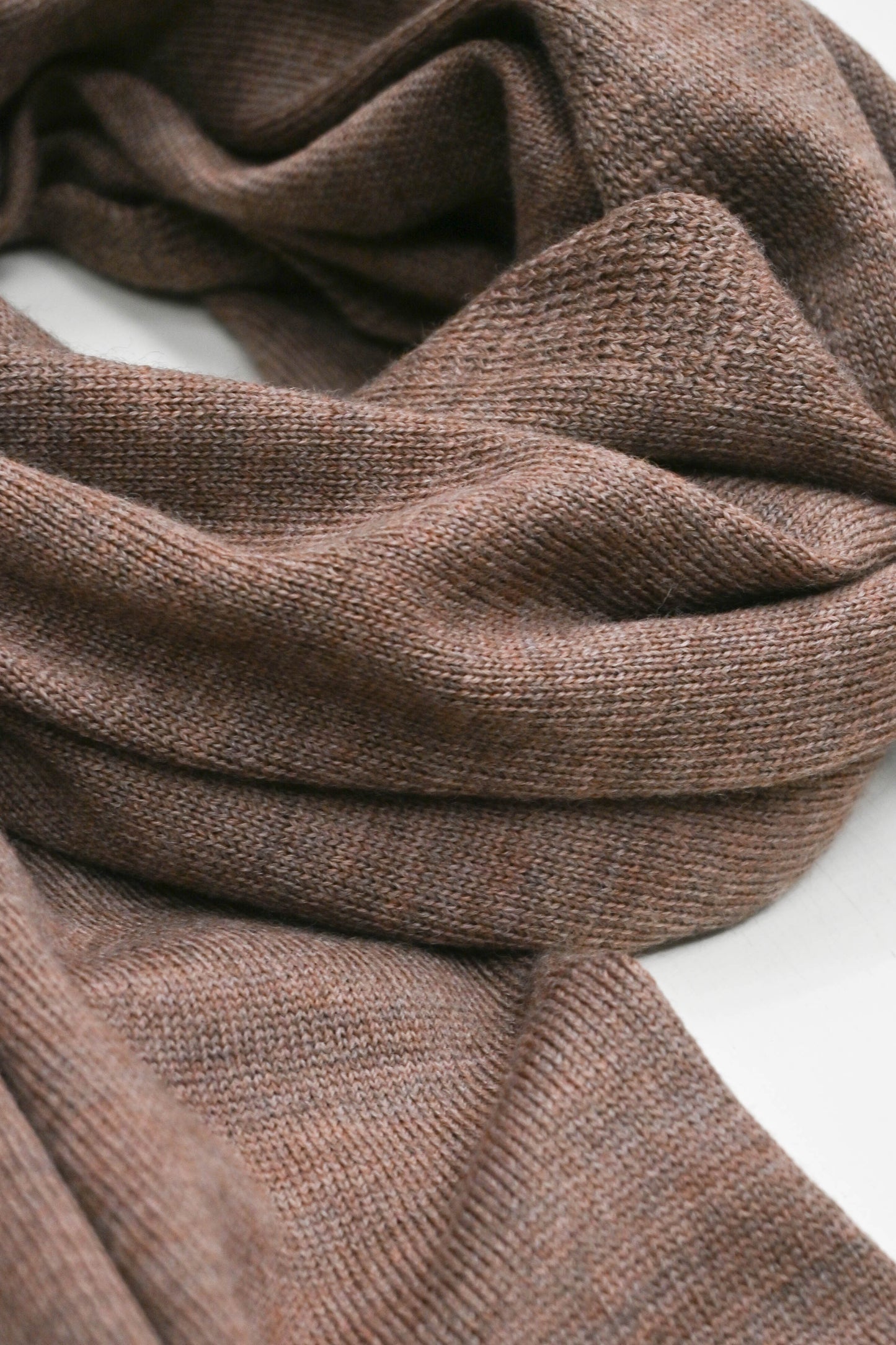 The Eden Herb Dyed Merino Wool Scarf in Mushroom