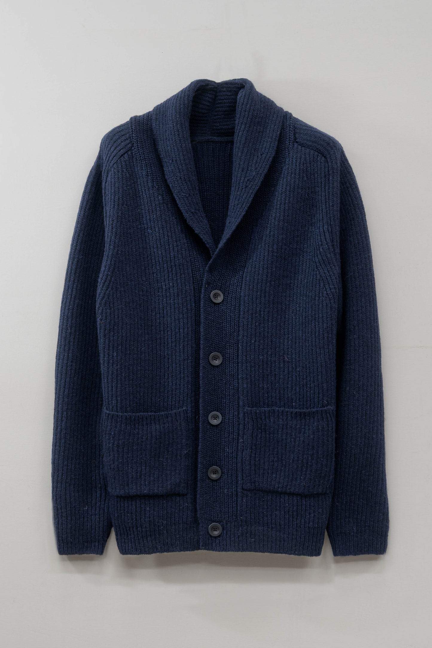 The Betheca Irish Wool Cardigan in Navy