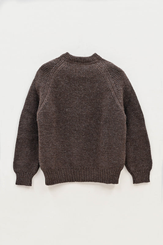 The Olann British Wool Sweater in Peat