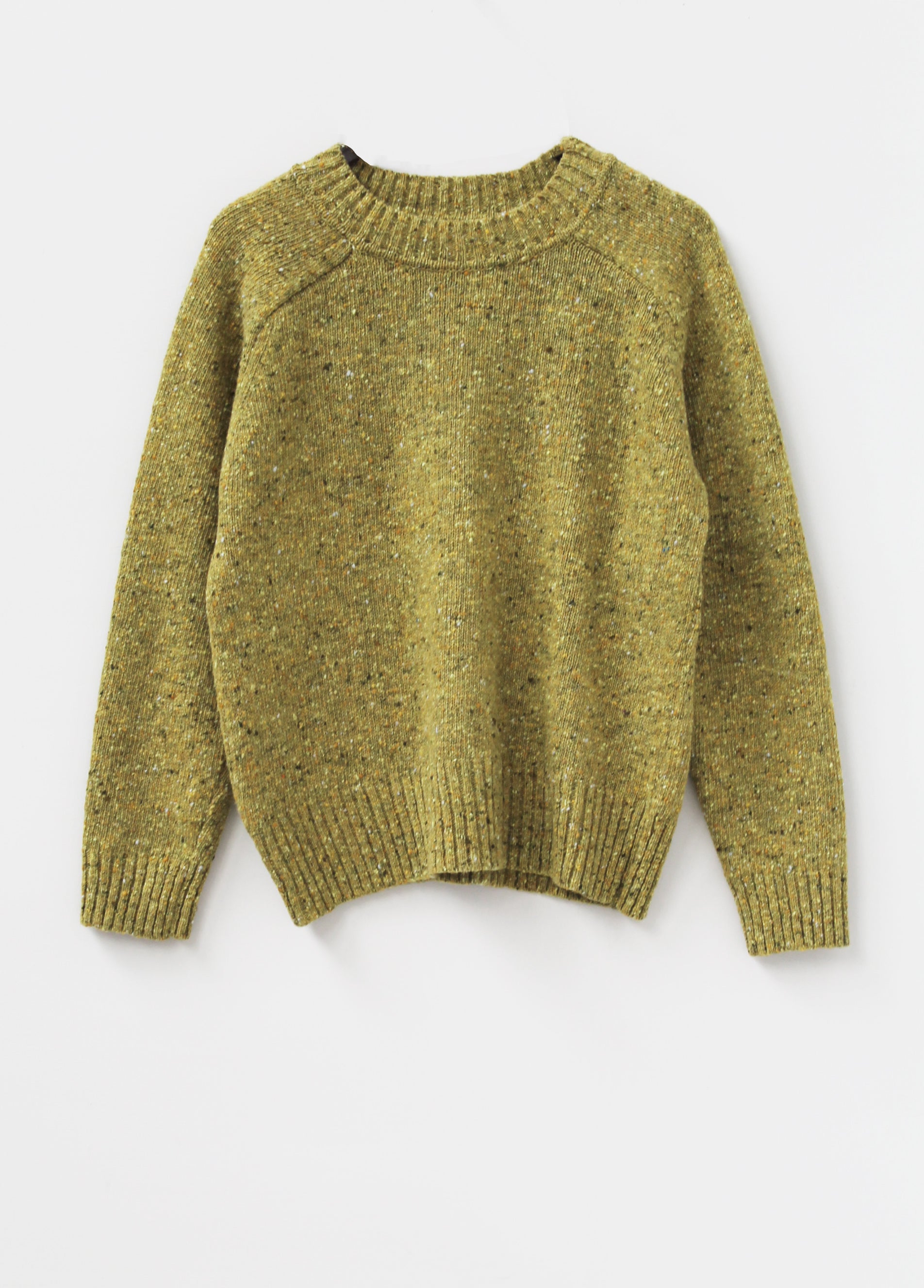 Donegal Merino Wool Sweater in Lime – OUBAS