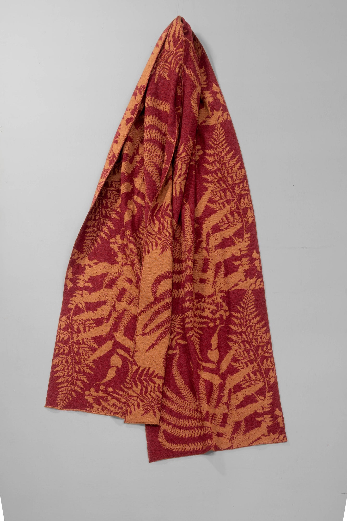 The Raith Scarf - In Russet Red & Chestnut