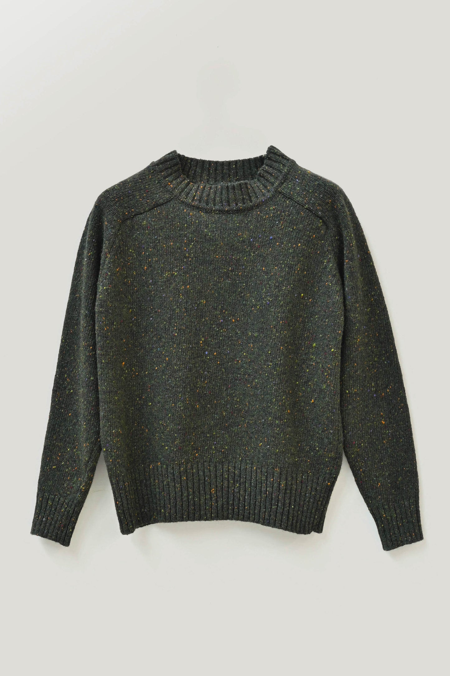 Donegal Merino Wool Sweater in Forest