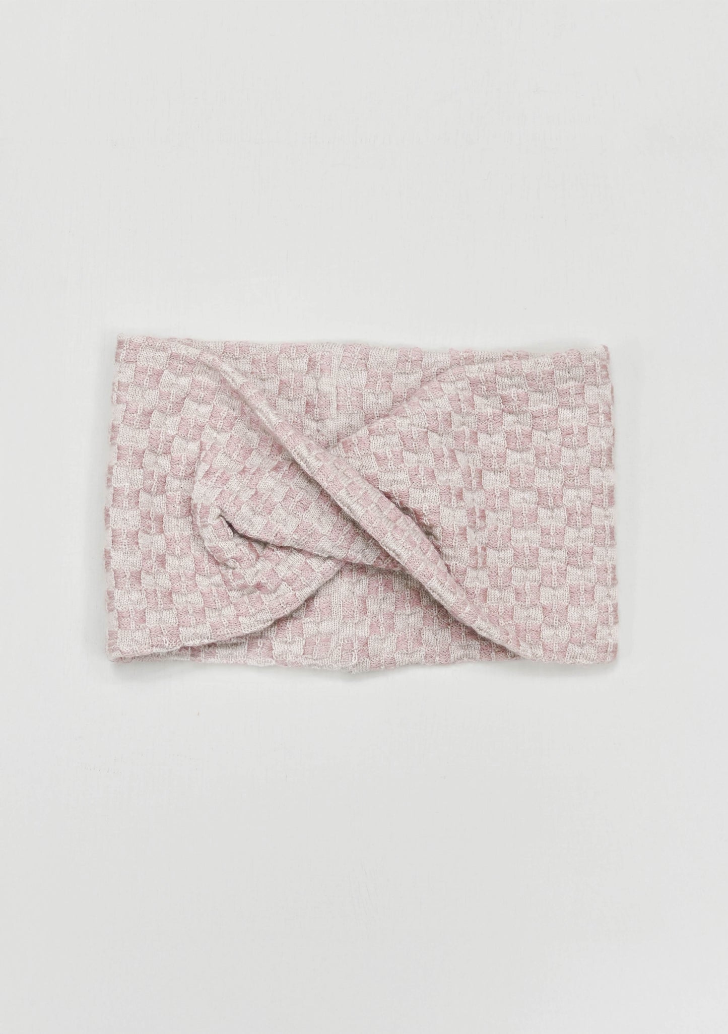 The Annie Collection: The Fritillaria Weave Headwrap in Blush/Oatmeal