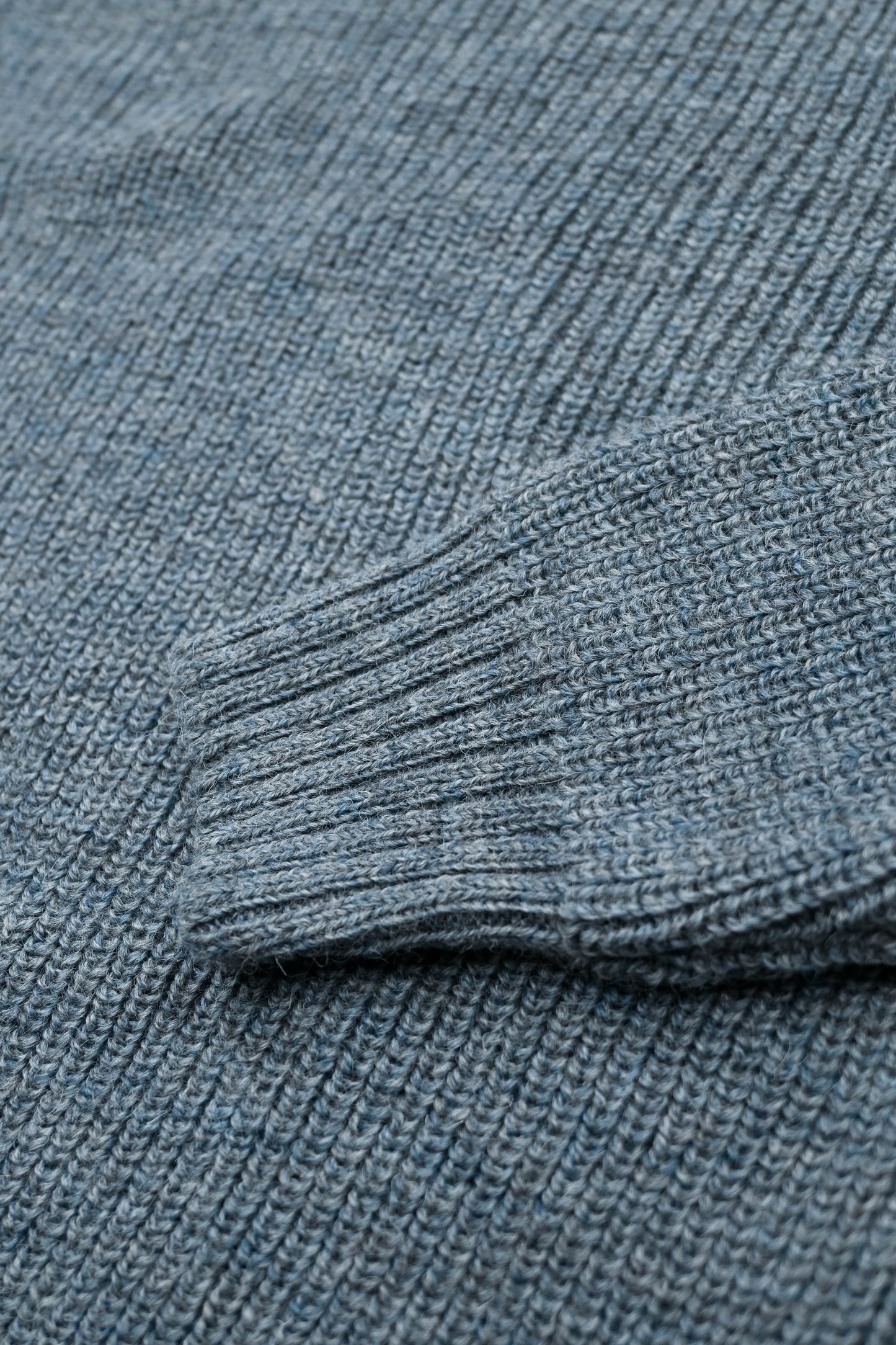 The Olann British Wool Crew Neck Sweater in Slate Blue