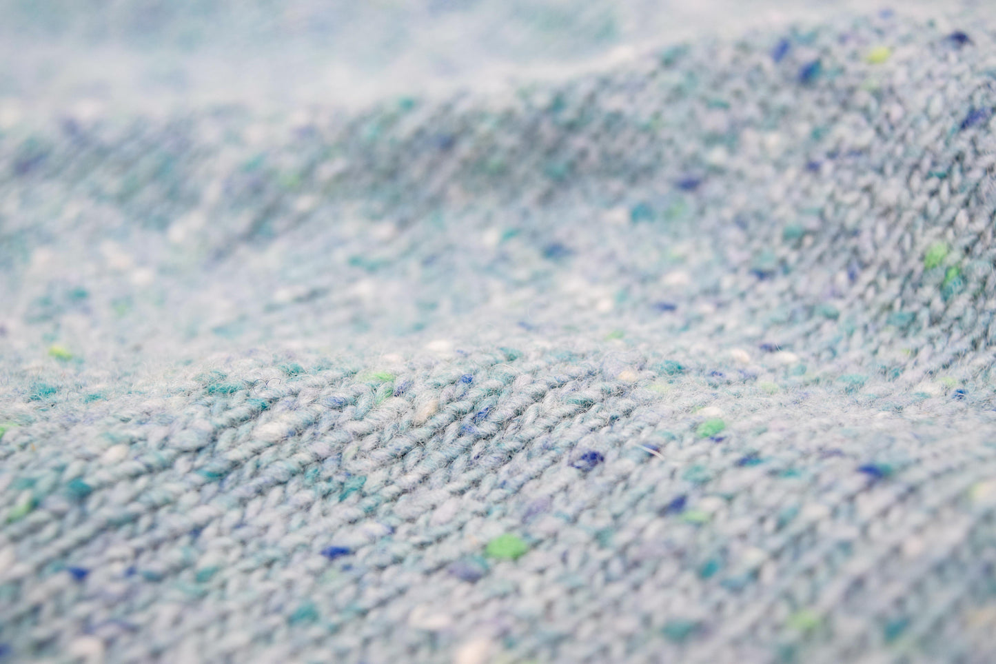 Donegal Merino Wool Sweater in Capri Blue