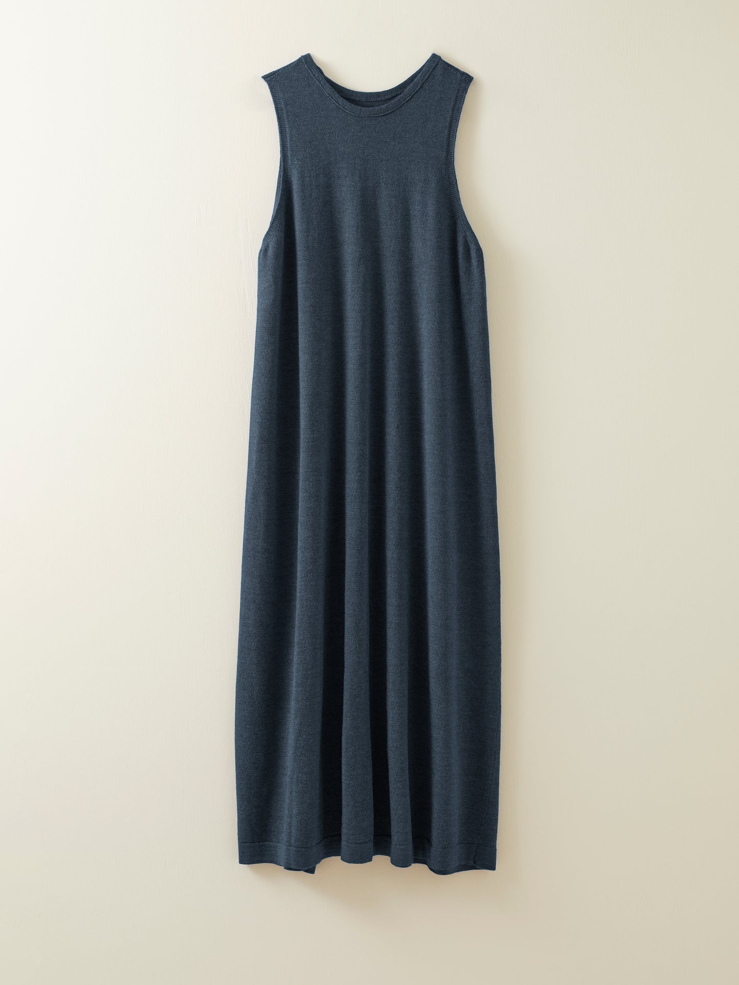 Eden Naturally Dyed Merino Midi Dress in Deep Indigo