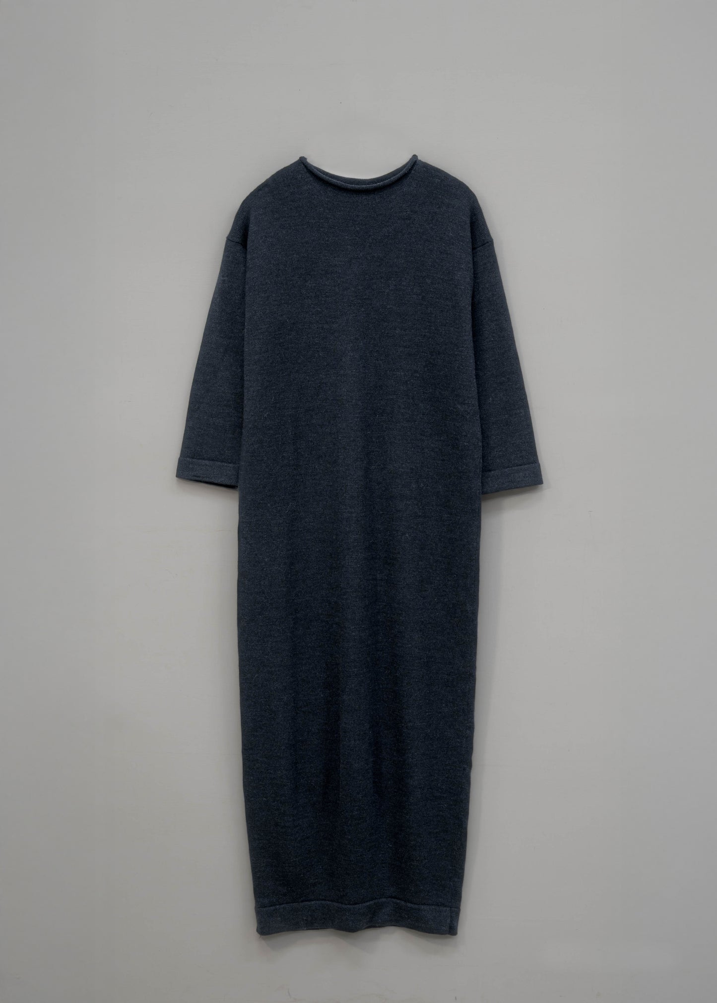The Seasgair Wool Maxi Dress in Deep Indigo