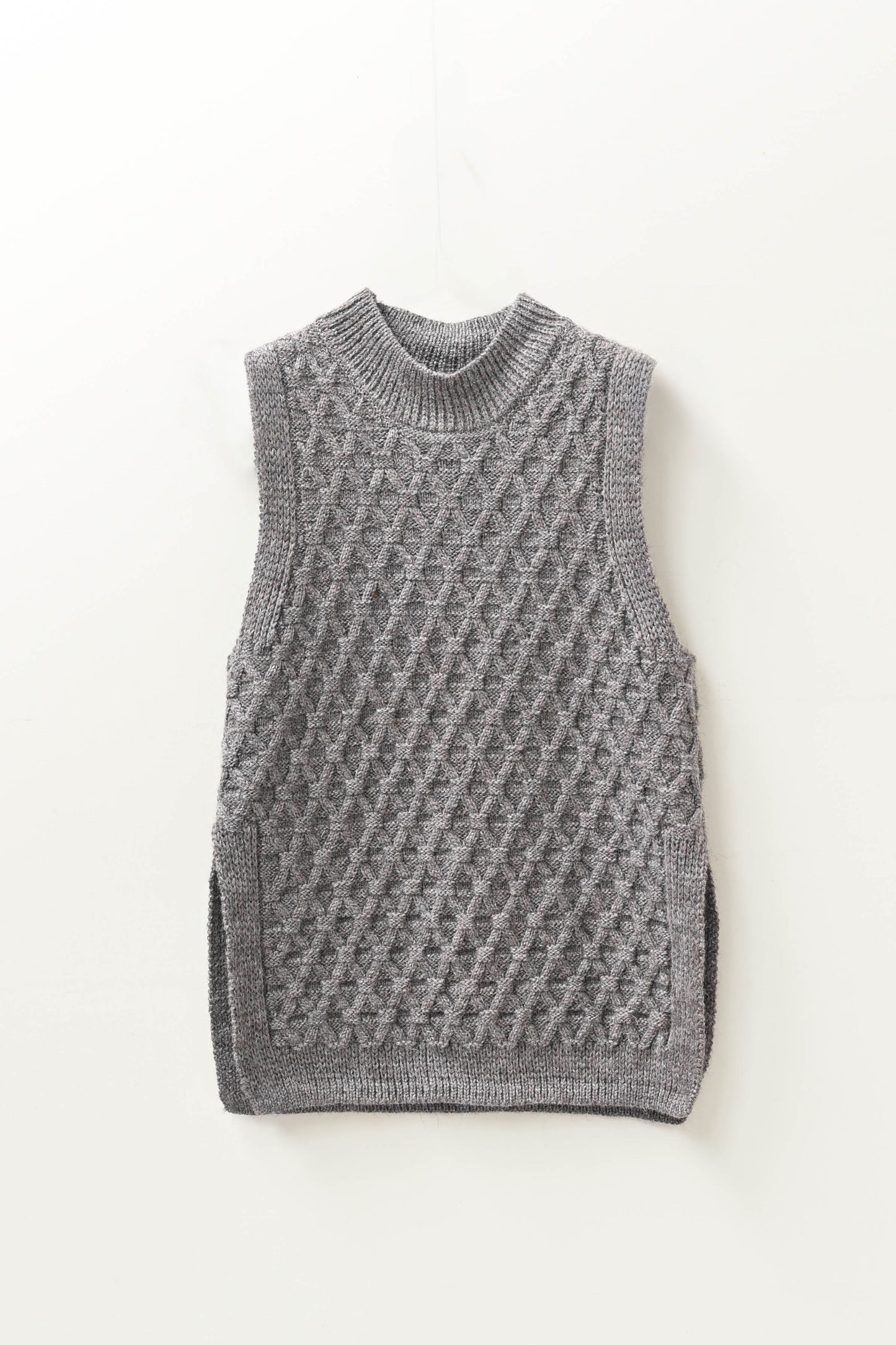 The Elba British Wool Tabard in Steel Grey
