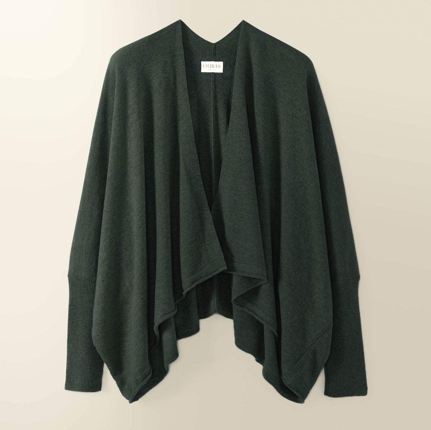 Eden Fine Merino Wrap Cardigan in Forest