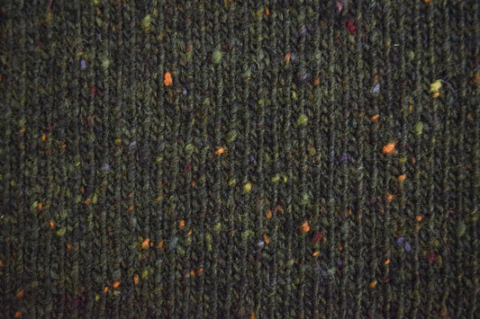 Donegal Merino Wool Beanie Hat in Forest Green