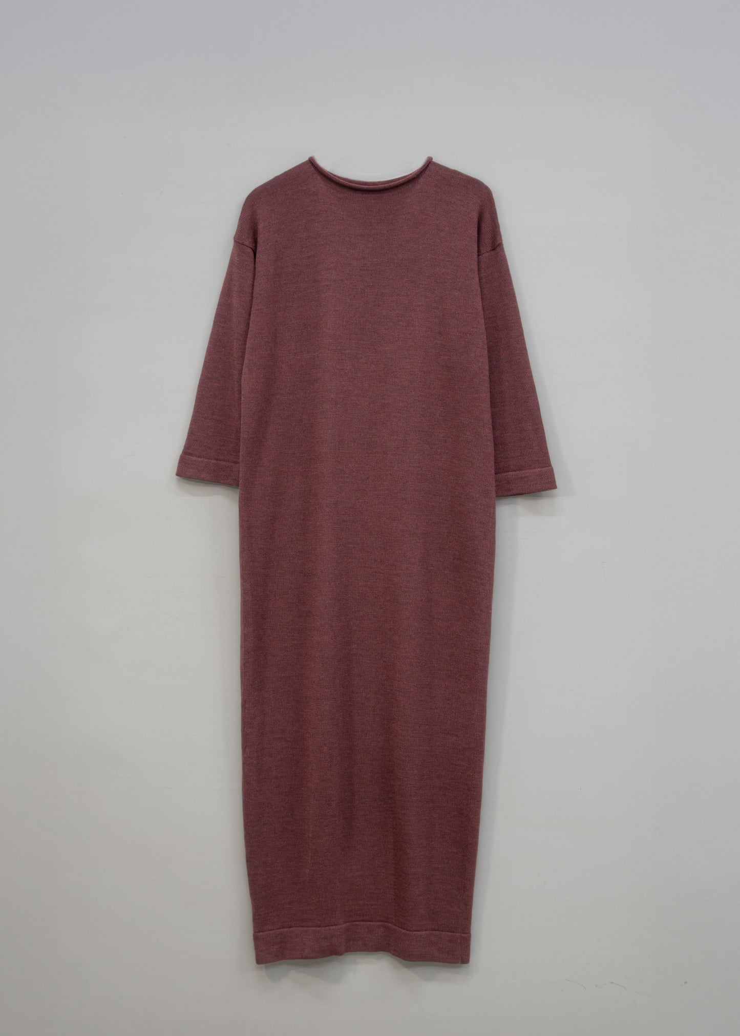 The Seasgair Naturally Dyed Merino Wool Maxi Dress in Heather