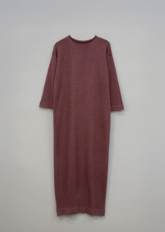 The Seasgair Naturally Dyed Merino Wool Maxi Dress in Heather