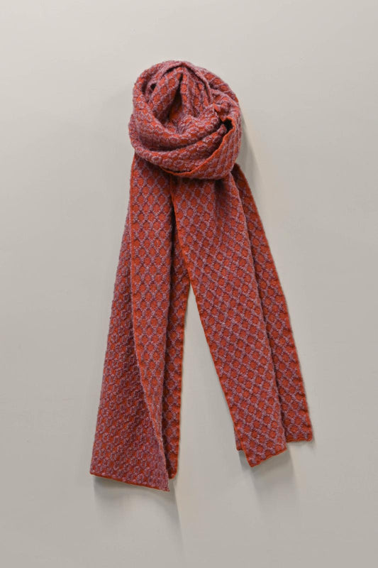 Limited Edition - The Orton Weave Scarf in Henna/Calluna