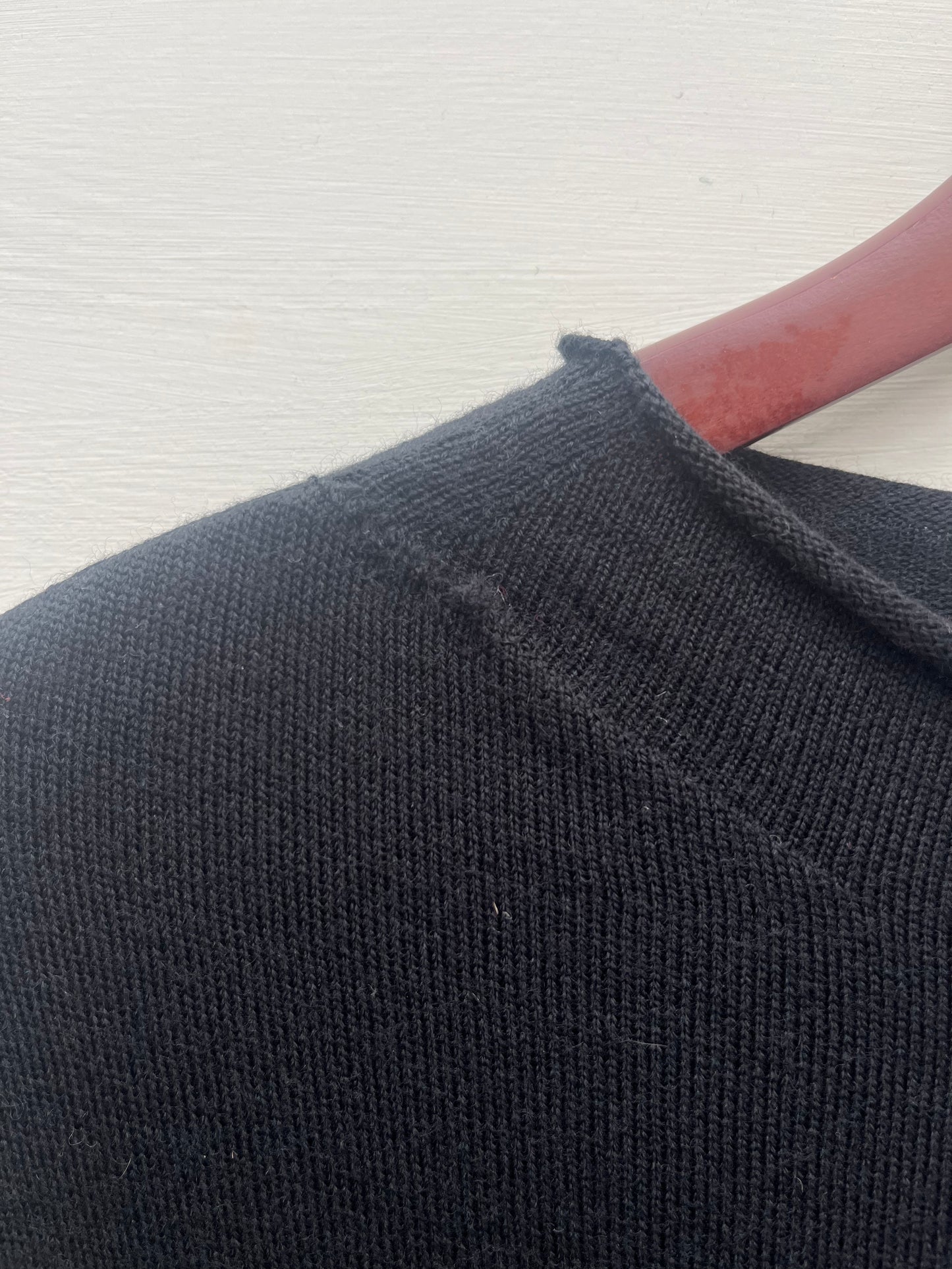 Eden Cocoon Merino Dress in Black - Size XL - Slight Second