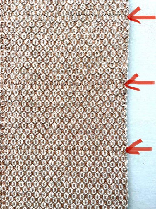 The Orton Weave Scarf in Copper/Ecru Slight Second