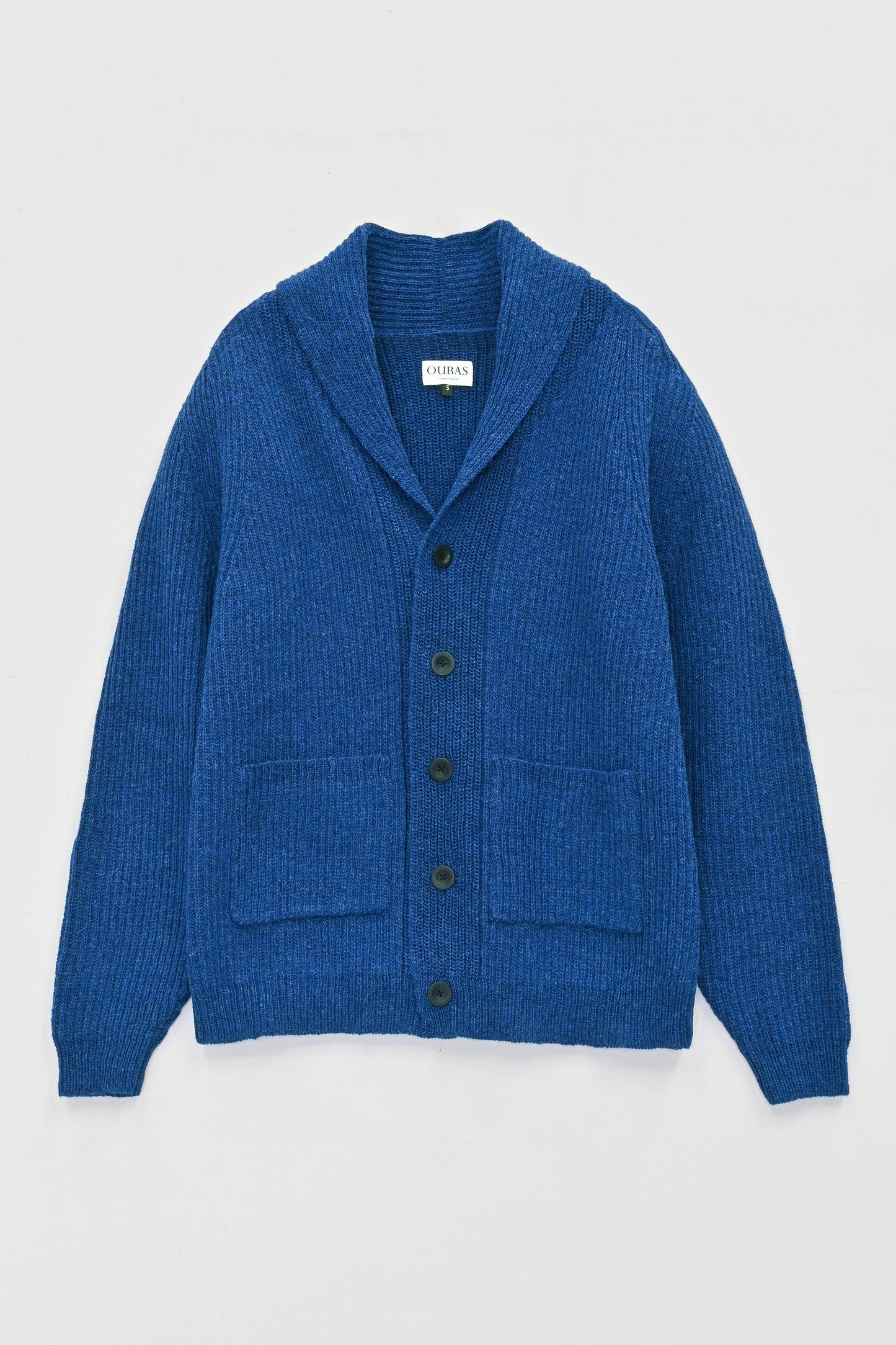 The Betheca Irish Wool Cardigan in Cobalt