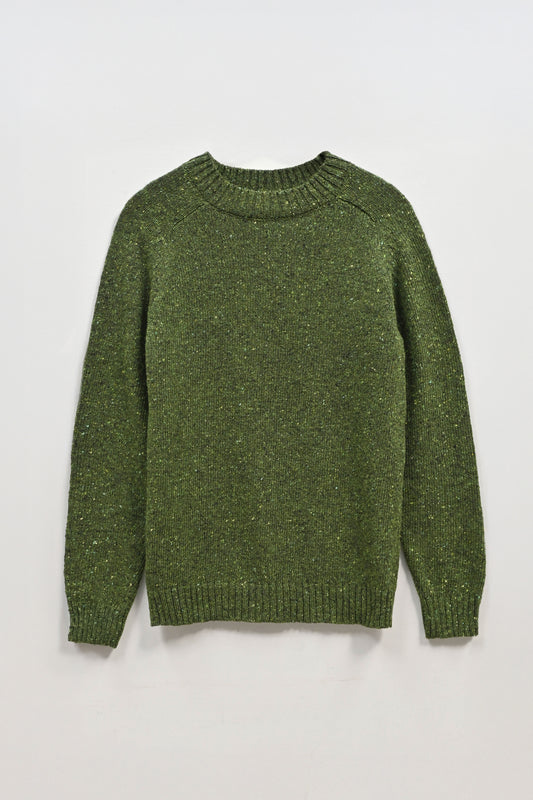 Men's Donegal Sweater in Moss