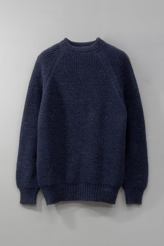 The Olann British Wool Sweater in Navy