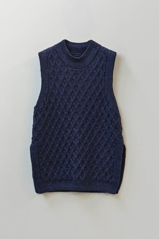 The Elba British Wool Tabard in Navy