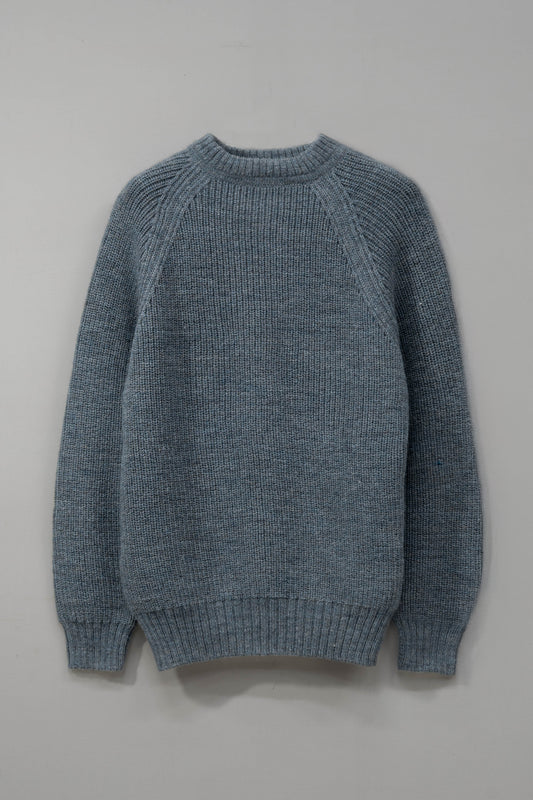 The Olann British Wool Sweater in Slate Blue