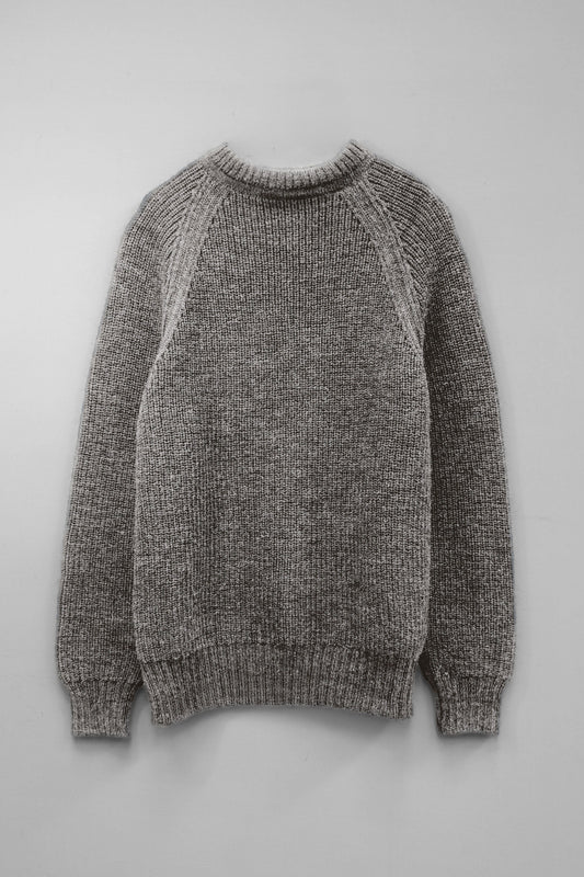 The Olann British Wool Sweater in Steel Grey