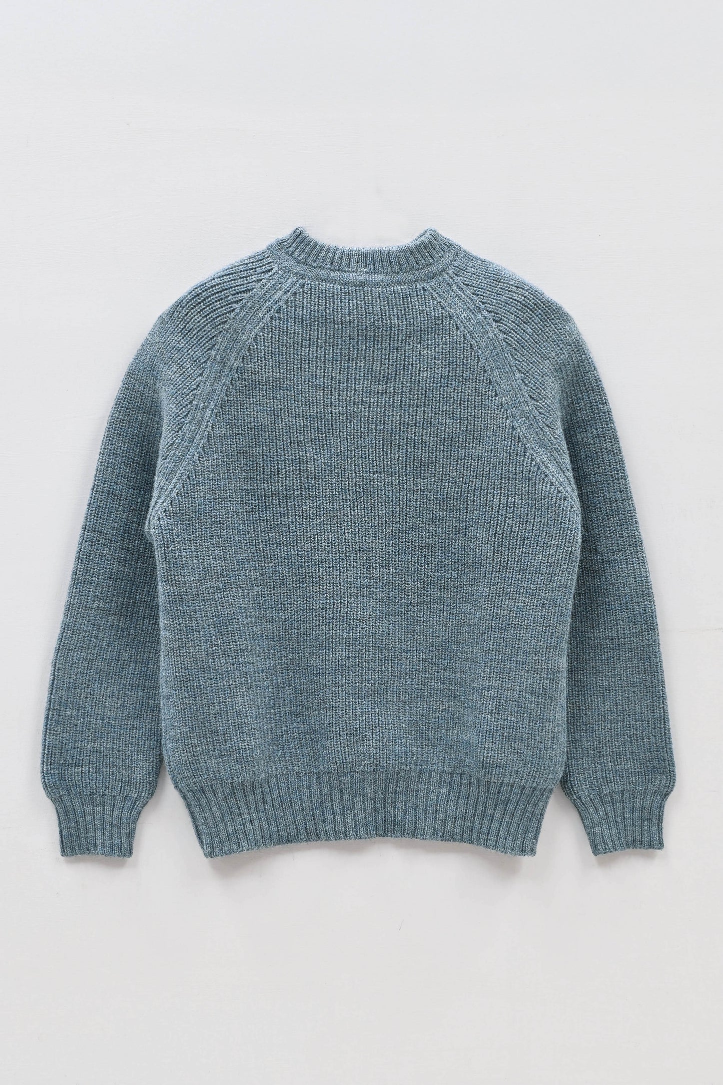 The Olann British Wool Crew Neck Sweater in Slate Blue