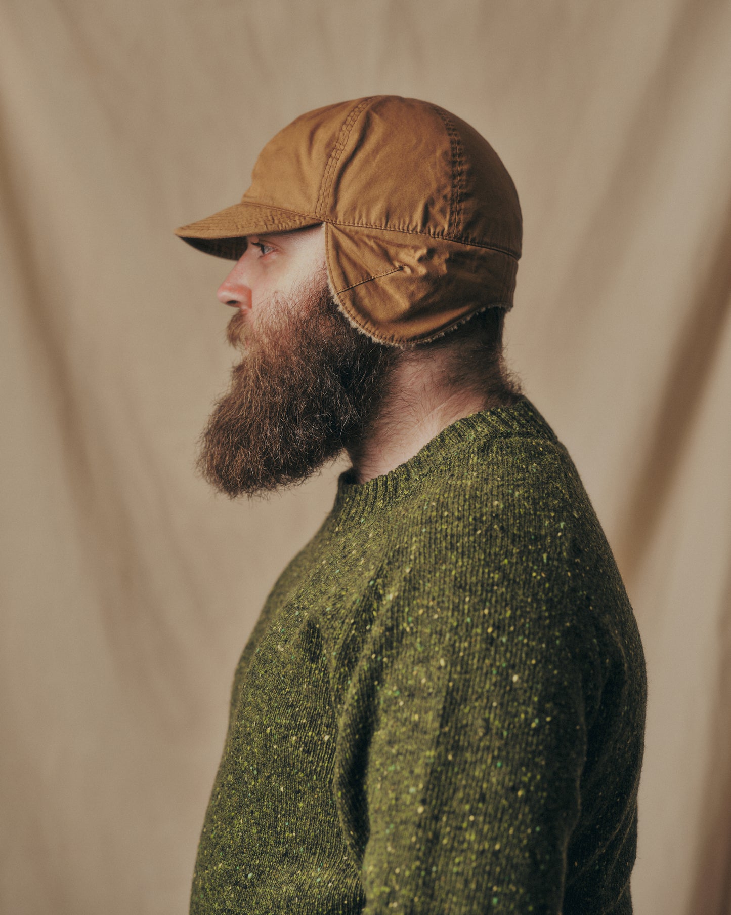 Men's Donegal Sweater in Moss