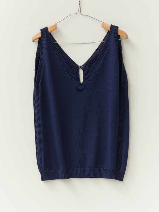 Organic Cotton Vest - Navy