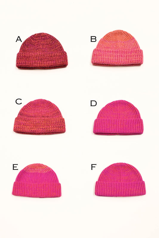 Merino and Cashmere Wool Beanie Hat - Sample Colour