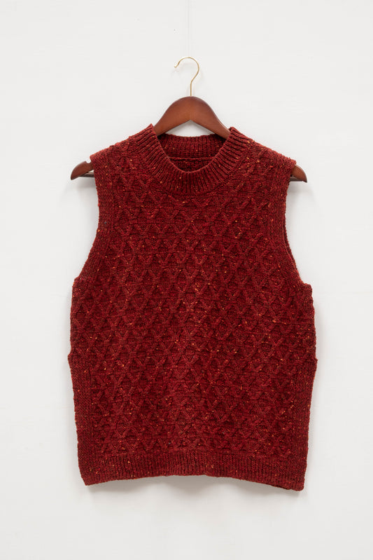 The Lawson Donegal Merino - Size Large - Brick Red- Out of Spec