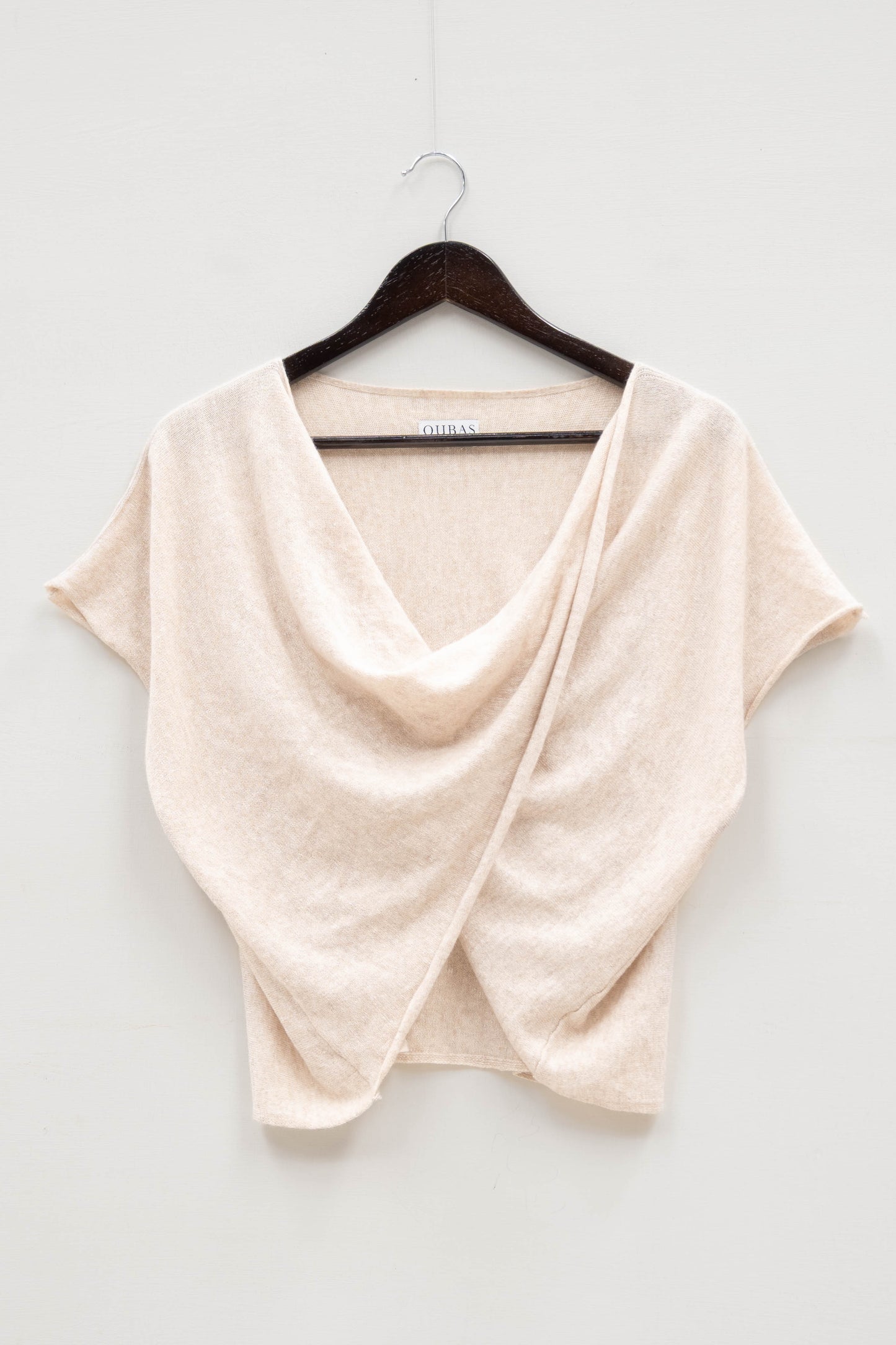 The Beatrix Twist Tee in Undyed Cashmere - Slight Second