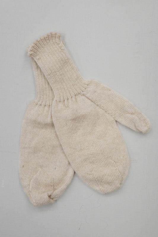 British Wool Mittens - Teeswater and Blue Face Leicester