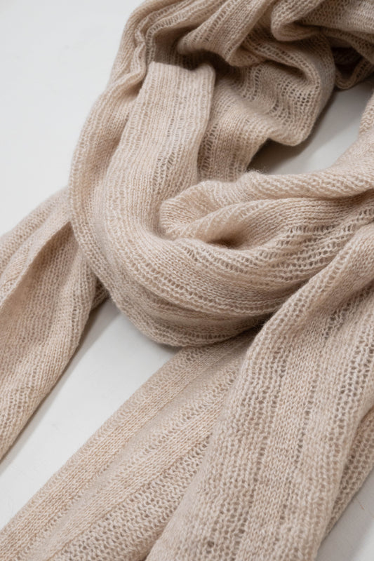 The Brant Wrap 100% Cashmere - Oatmeal - Slight Second