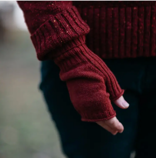 Nora Lambswool Mittens in Haar